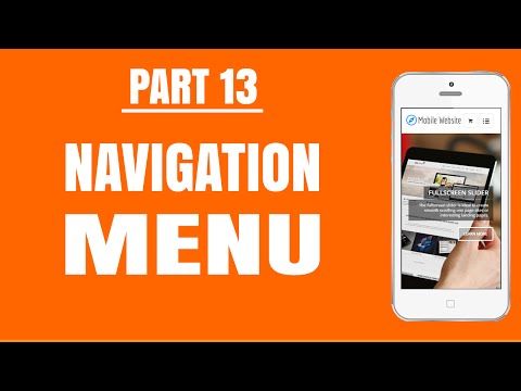 13 - Editing the Navigation Menu