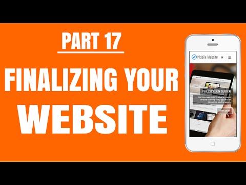 17 - Finalizing Your Home Page