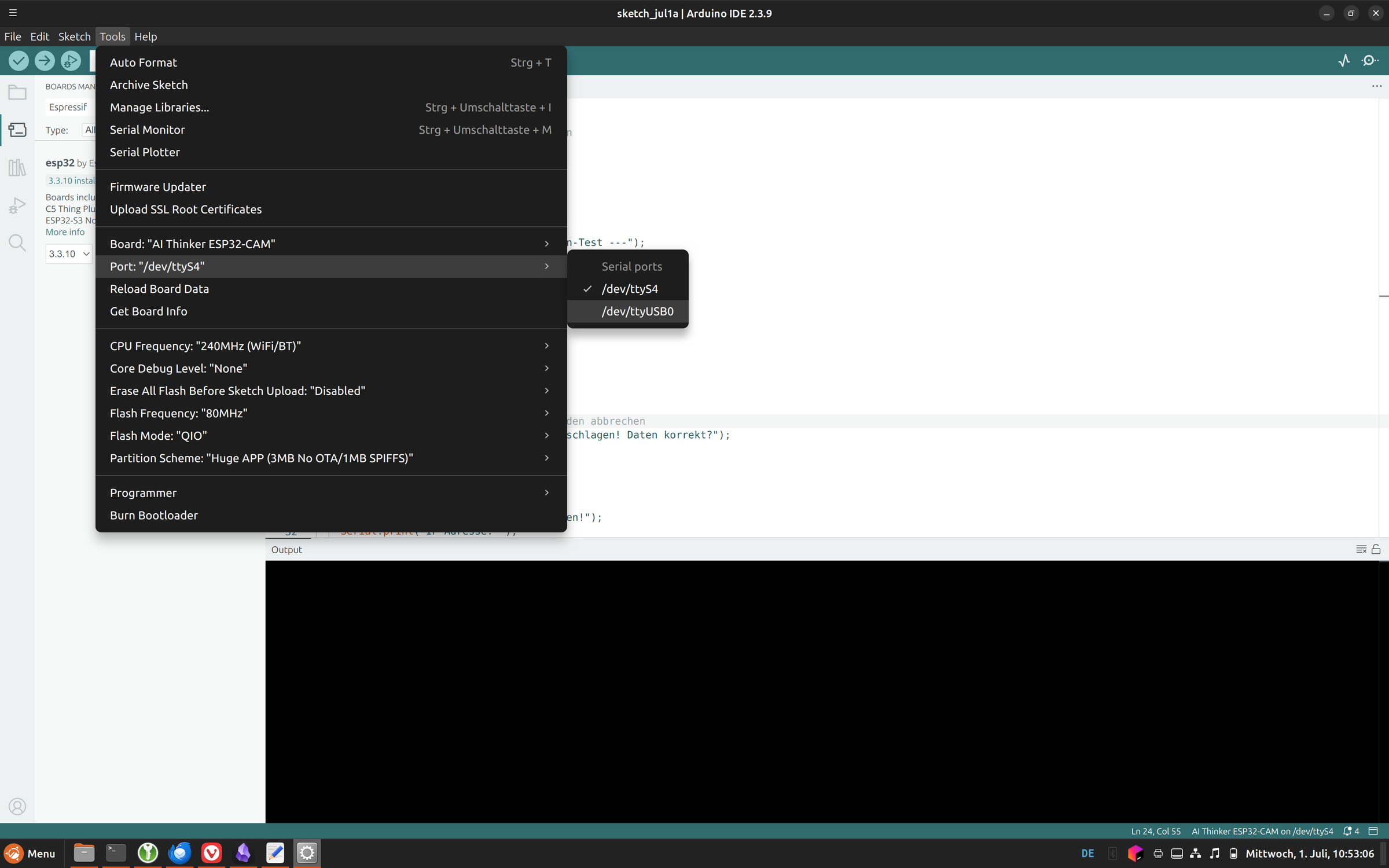 20260701_ESM32_CAM_Arduino_IDE_01_Port.png