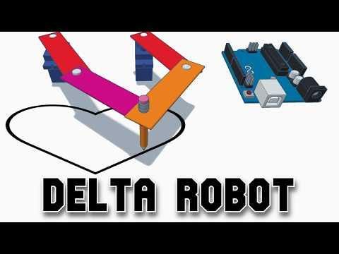 2D Delta Robot With 2 Servo Motor | Arduino Delta Robot |Arduino Inverse Kinematics Robot