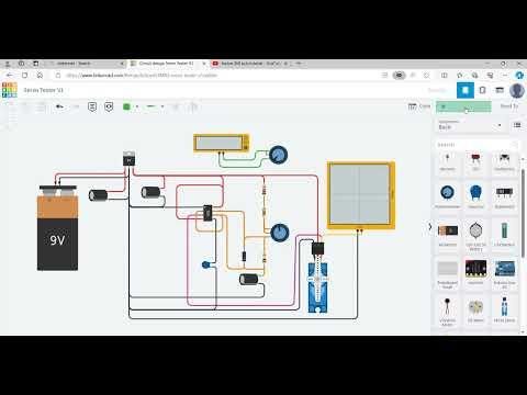 555 Servo Tester Simulation using Tinkercad
