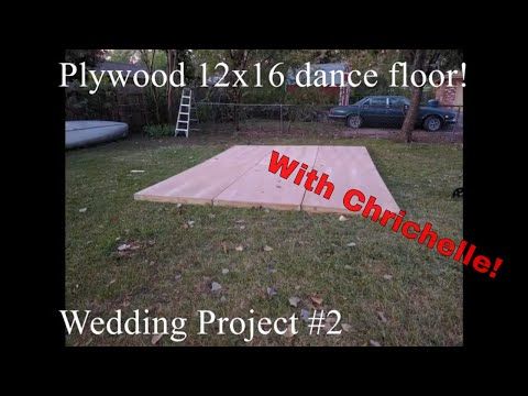 A Homemade Plywood Dance Floor for Our Wedding