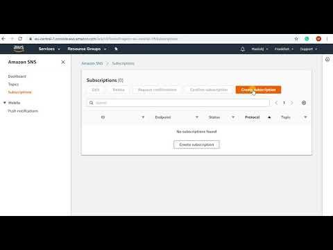 AWS SNS Subscription
