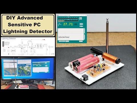 Advanced Sensitive Lightning detector with PC Graph