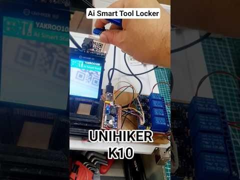 Ai Smart Tool Locker: UNIHIKER K10 #trending #arduino