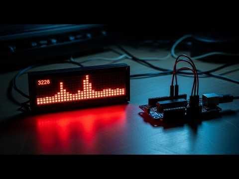 Arduino Audio Spectrum on LED Dot Matrix 4 In 1 Display | DIY Project