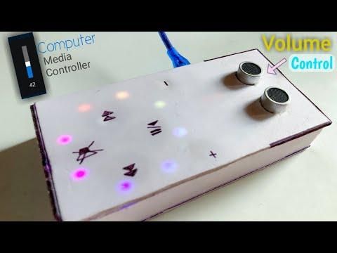 Arduino HID Ultrasonic Volume Control (Media Controller)