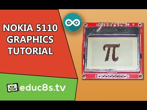 Arduino Nokia 5110 LCD display tutorial #2 - Load Graphics on the display