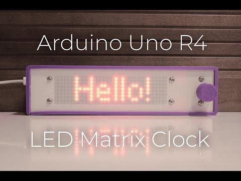 Arduino Uno R4 LED Matrix Clock