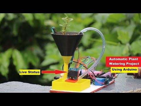 Automatic Plant Watering System using Arduino with Live Status Screen