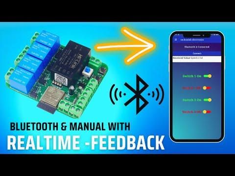 Bluetooth &amp; Manual Control HomeAutomation with Realtime feedback.| JLCPCB.