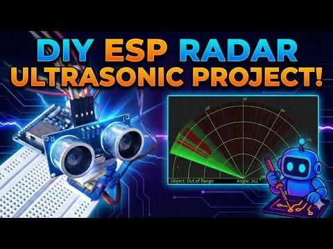 Build Your Own DIY ESP32 Radar Detector | Ultrasonic Sensor Project with Amazing GUI