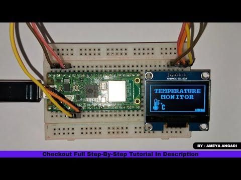 Build a CPU Temperature Monitor with Raspberry Pi Pico/Pico W &amp; SH1106 OLED