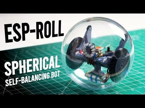 Build a Spherical Self-balancing Robot with ESP32 Camera! (ESP-ROLL)