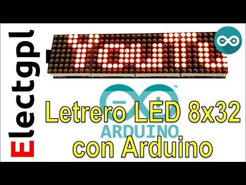 Controlar Matriz de LEDs 8x8 con Arduino hasta 8x32 desde UART - Correcci&amp;oacute;n de matriz girada 90&amp;deg;