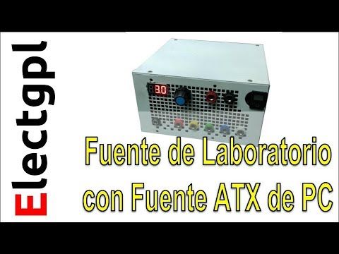 Convertir Fuente ATX de PC en Fuente de Laboratorio Variable - Casera muy f&amp;aacute;cil