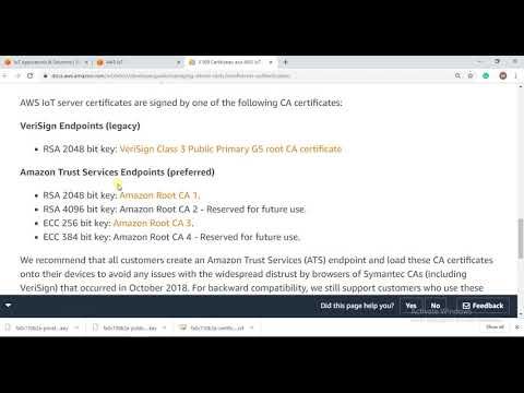 Create Thing in AWS IoT