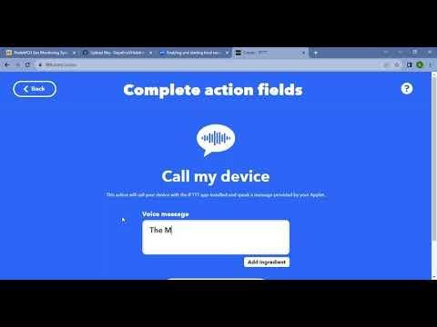 Creating an Applet in IFTTT