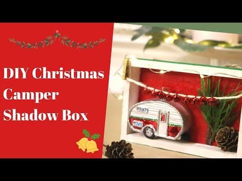 DIY Christmas Camper Shadow Box