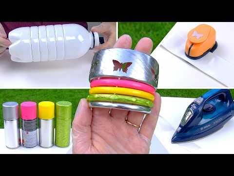 DIY Crafts: Armlet &amp; Bracelets - Viral Pinterest Bangles from Plastic Bottles