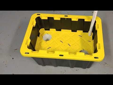 DIY EarthBox-inspired large bottom-watering container
