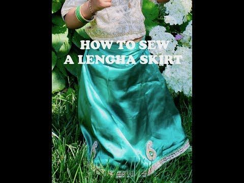 DIY Simple Lengha Skirt