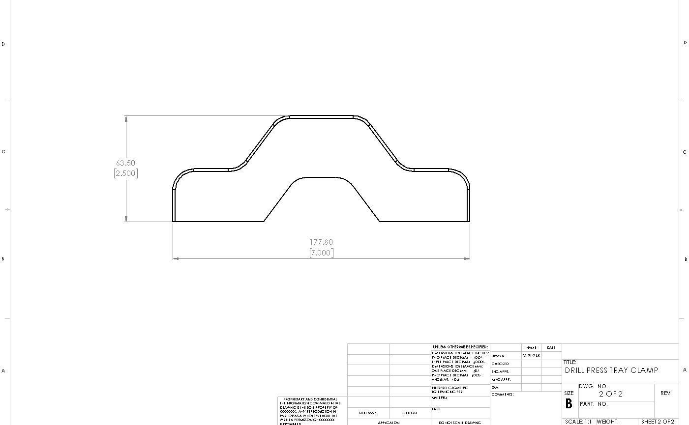 Drill Press Tray Clamp - TRACING.JPG