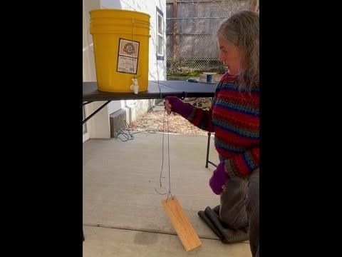 Drill and String the Foot Pedal, and Tie it in to the Spigot String