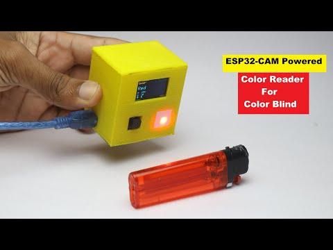 ESP32-CAM Based Color Reader for Color Blind With Real Time Color Recognition | Useful Arduino Idea