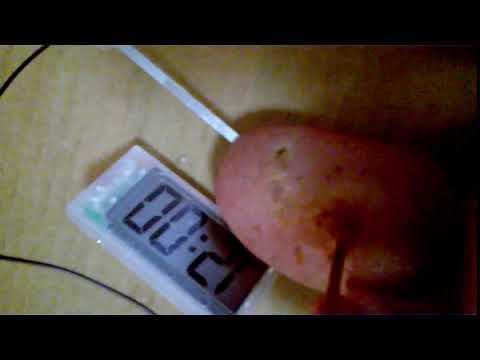 Food Clock - Cooked Red Potato