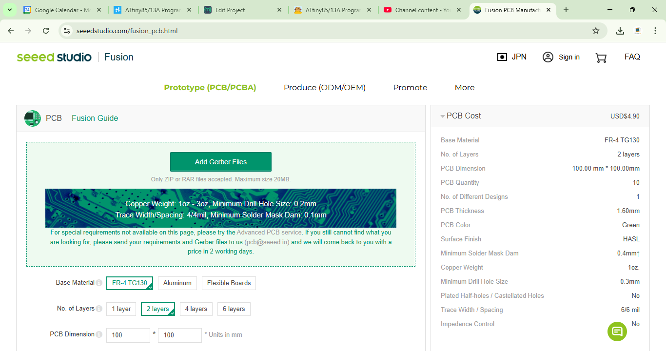 Fusion PCB Manufacturing &amp; Prototype PCB Assembly - Seeed Studio - Google Chrome 24-03-2025 17_53_13.png