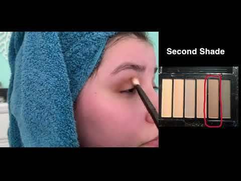 Golden Brown Smokey Eye Eyeshadow Step