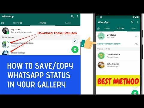HOW TO SAVE WHATSAPP STATUS/STORIES IN GALLERY