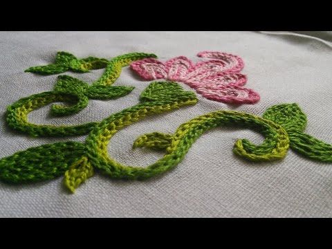 Hand Embroidery Flower | Braided Chain Stitch | HandiWorks #8