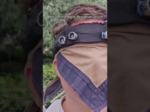 Head-Mounted Haptic Navigation Device for Visually Impaired Individuals