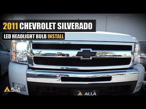 How To Replace 2007-2015 Chevy Silverado Headlight Bulb -Low Beam LED