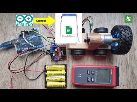How to Display Measured DC Motor Speed Using an Encoder and Arduino UNO in Google Sheets