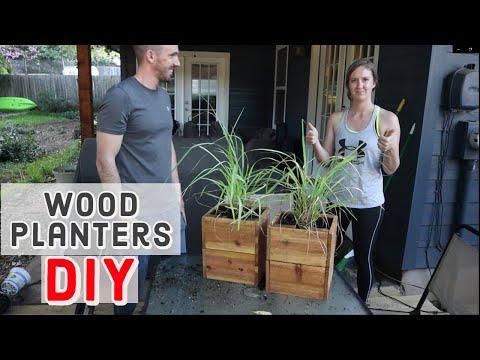 How to Make Cedar Wood Planters - DIY