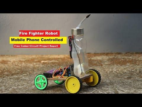 How to Make Smartphone Controlled Fire Fighter Robot Car | DIY Robotic Car For Science Project