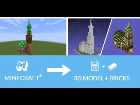 How to convert Minecraft objects into individual 3D printable STL files, LEGO Sets &amp;amp; Building Plans