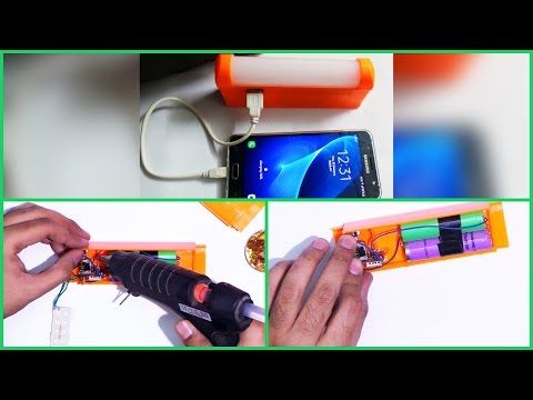 How to make 12000mAh Powebank with Super Bright Emergency LED Light | Tutorial