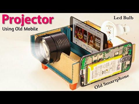 How to make Projector using Old Smartphone | DIY Mobile Projector Science Project