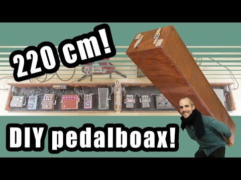 How to make a big DIY effects pedal board box for guitar and bass FX!