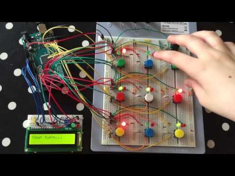 Intelligent Arduino Tic Tac Toe (Noughts and Crosses)