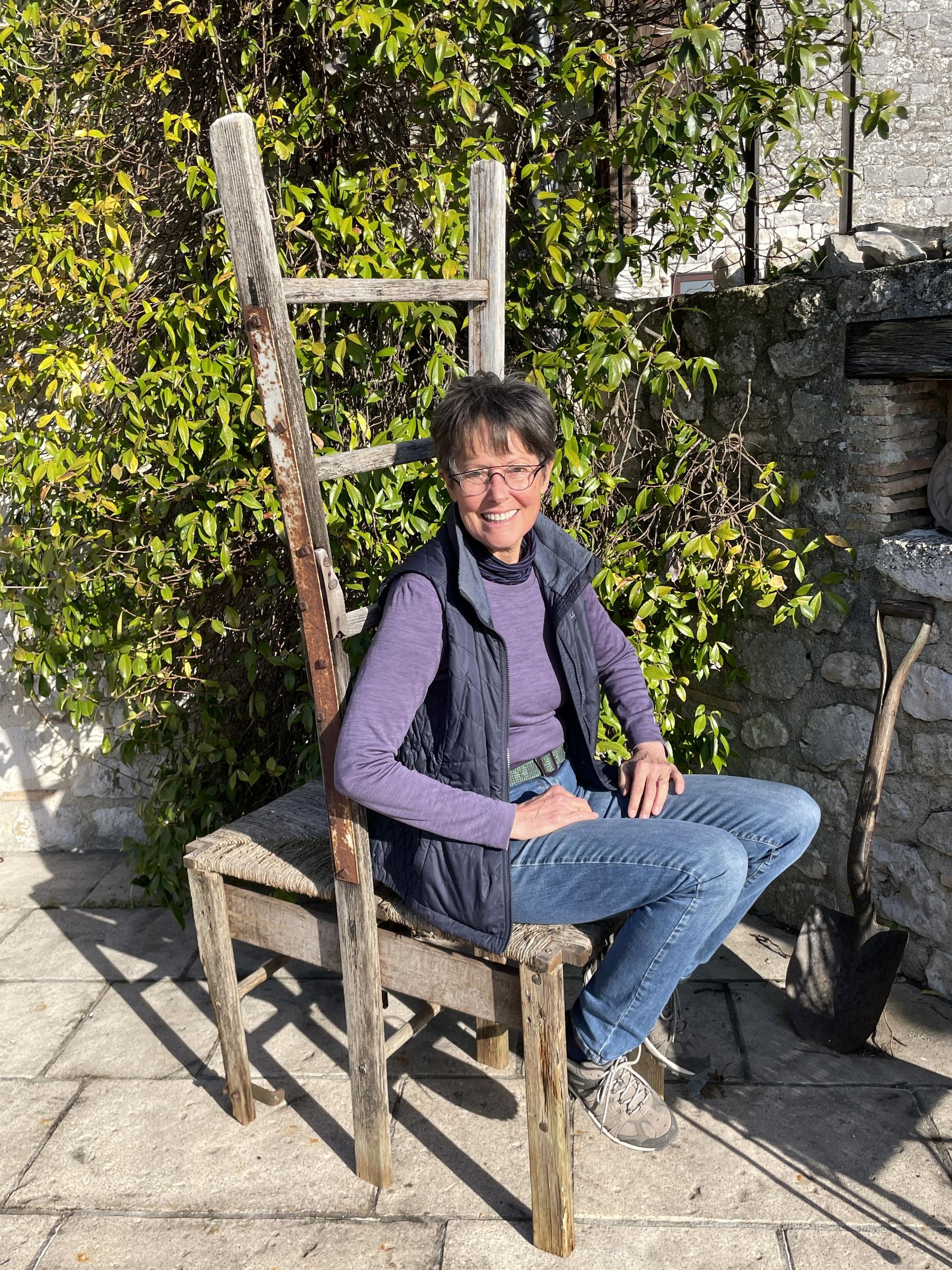 Jeanne &amp; ladder backed chair.JPG