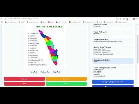 Kerala Flood Safe Interactive Map &ndash; Platform Demonstration