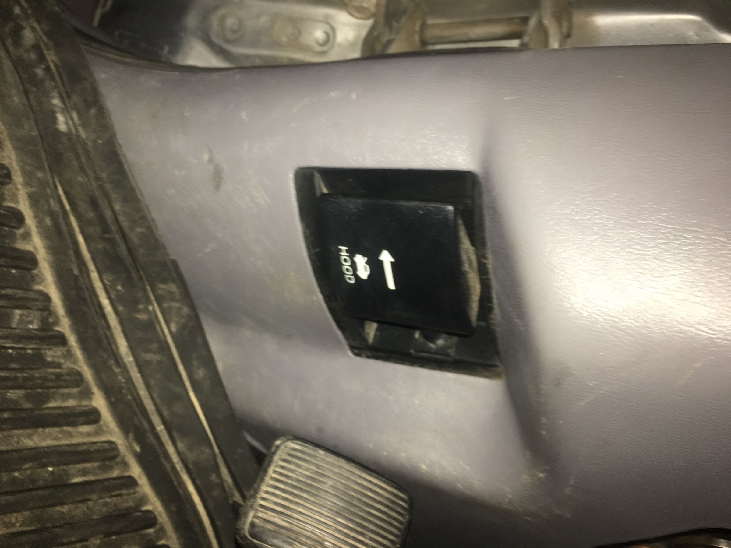 Kick panel hood latch .JPG
