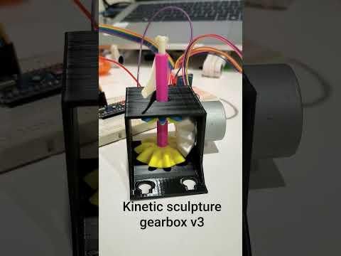 Kinetic sculpture gearbox v3