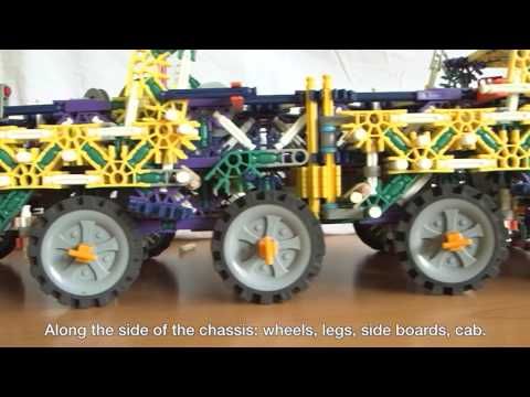 Knex mobile folding crane: her construction