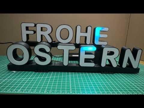 Lighted Letters, WLED Test with Lighthouse